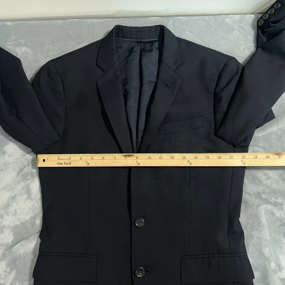 J Crew Ludlow Suit Jacket Mens 36S Loro Piana Wool Deep Navy Blue Blazer Slim